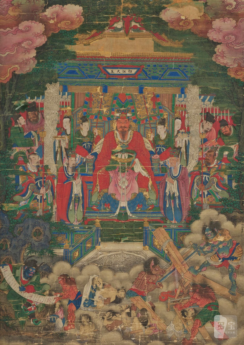 A large painting by anonymous artist,